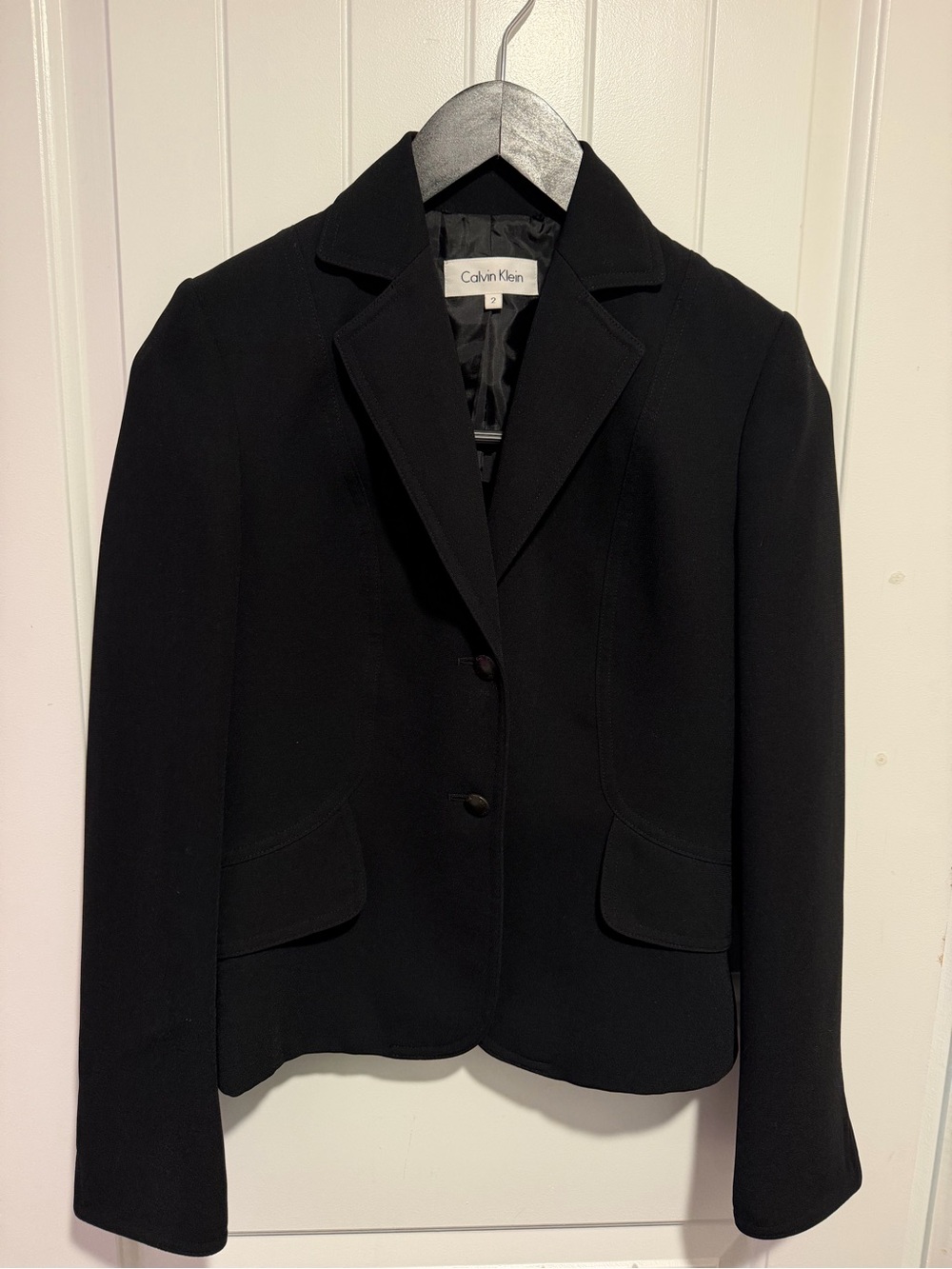 Calvin Klein Black Women's Single-Breasted Blazer